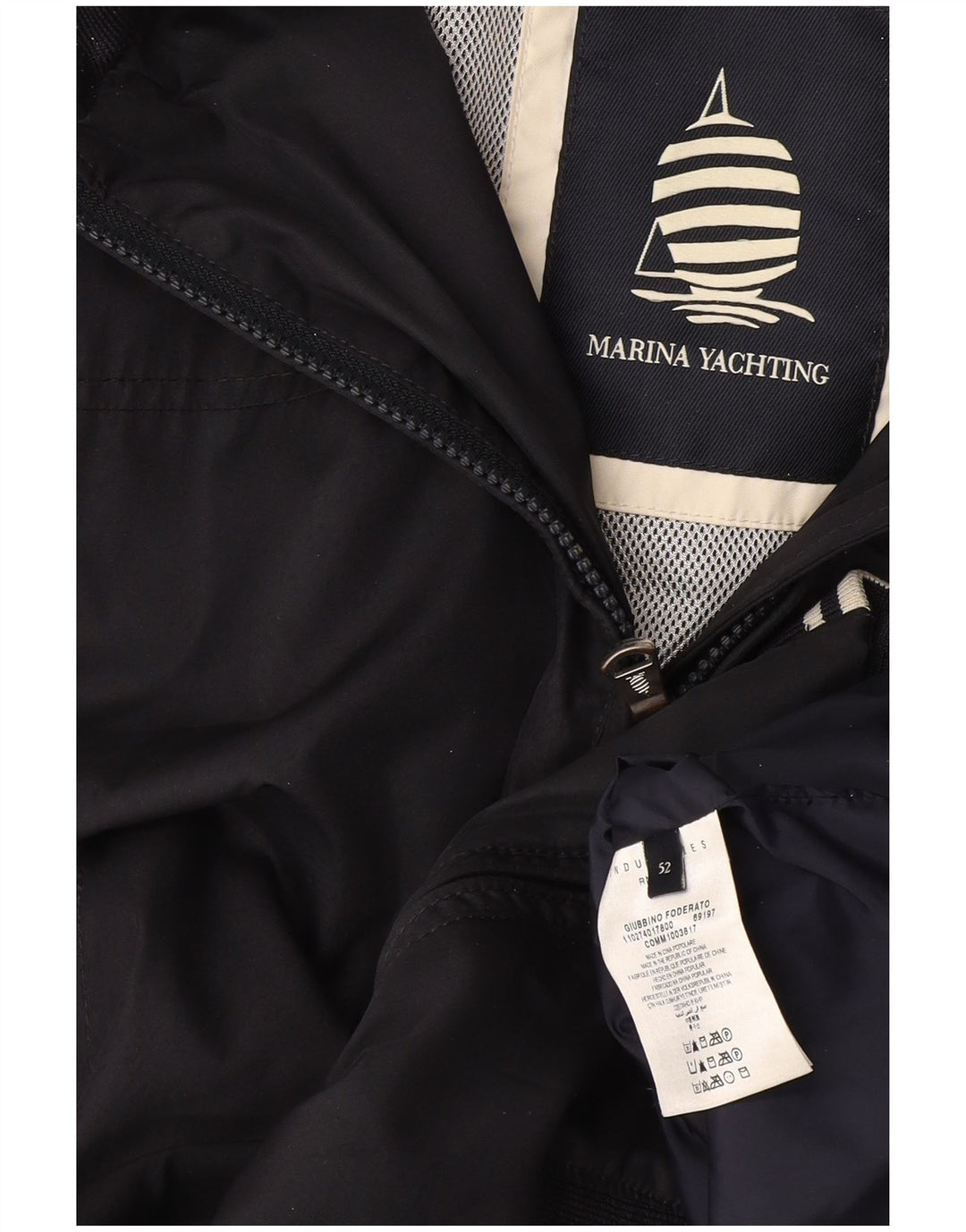 Giubbotto bomber da uomo Marina Yachting IT 52 XL Poliestere blu navy