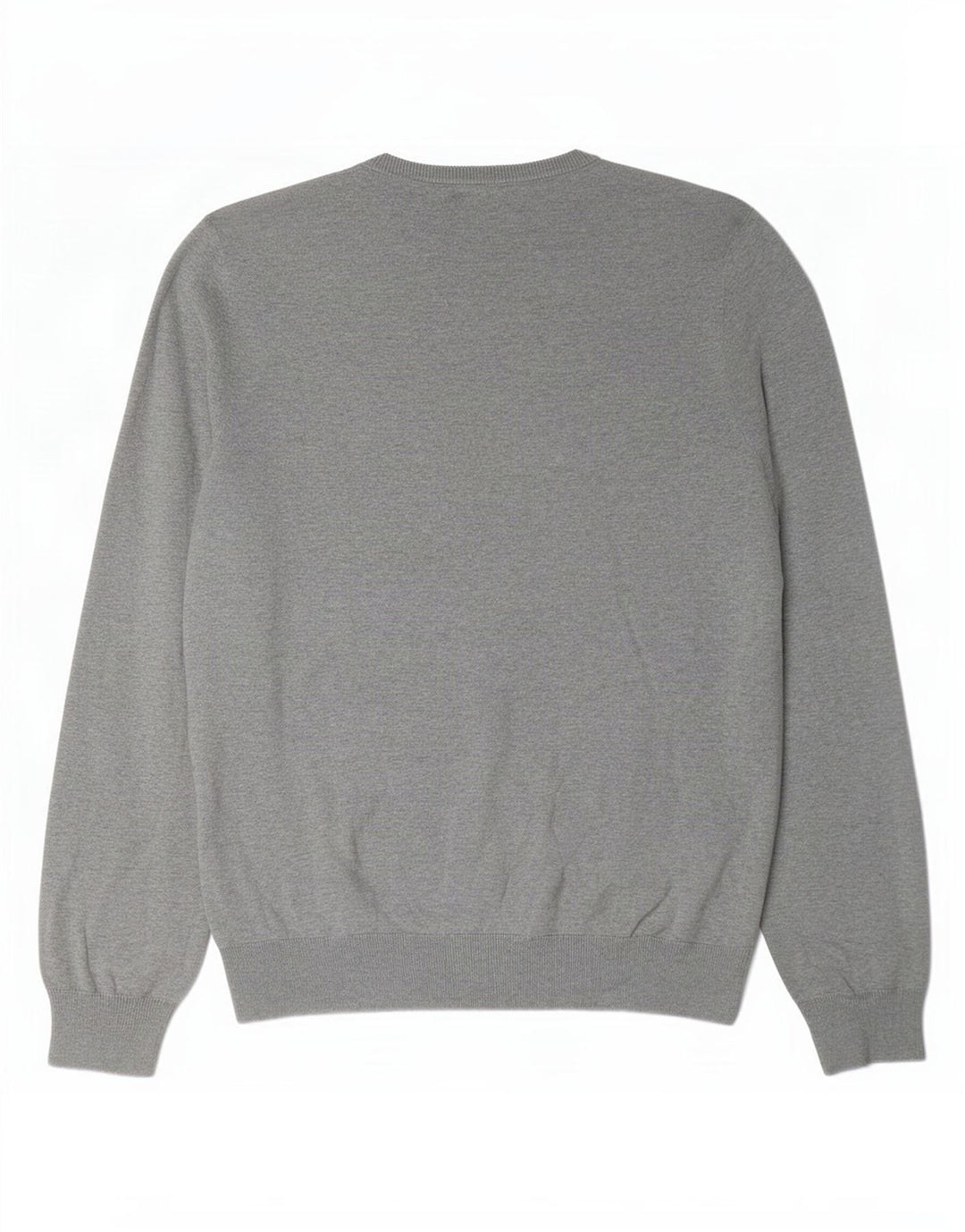 Maglione da uomo Marks & Spencer con scollo a V XL in cotone chiazzato grigio