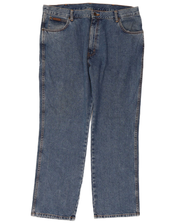 Jeans dritti da uomo Texas WRANGLER W40 L30 cotone blu