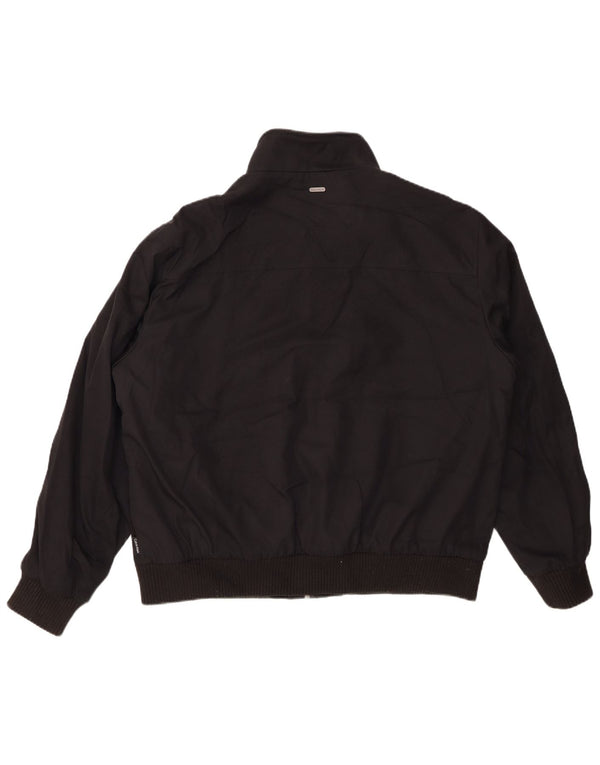 CALVIN KLEIN Giubbotto bomber da uomo UK 40 Large Nero Poliestere