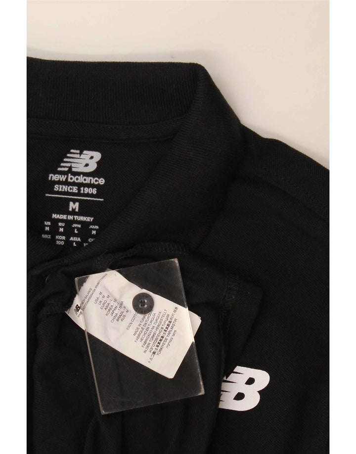 Polo grafica da uomo New Balance in cotone nero medio