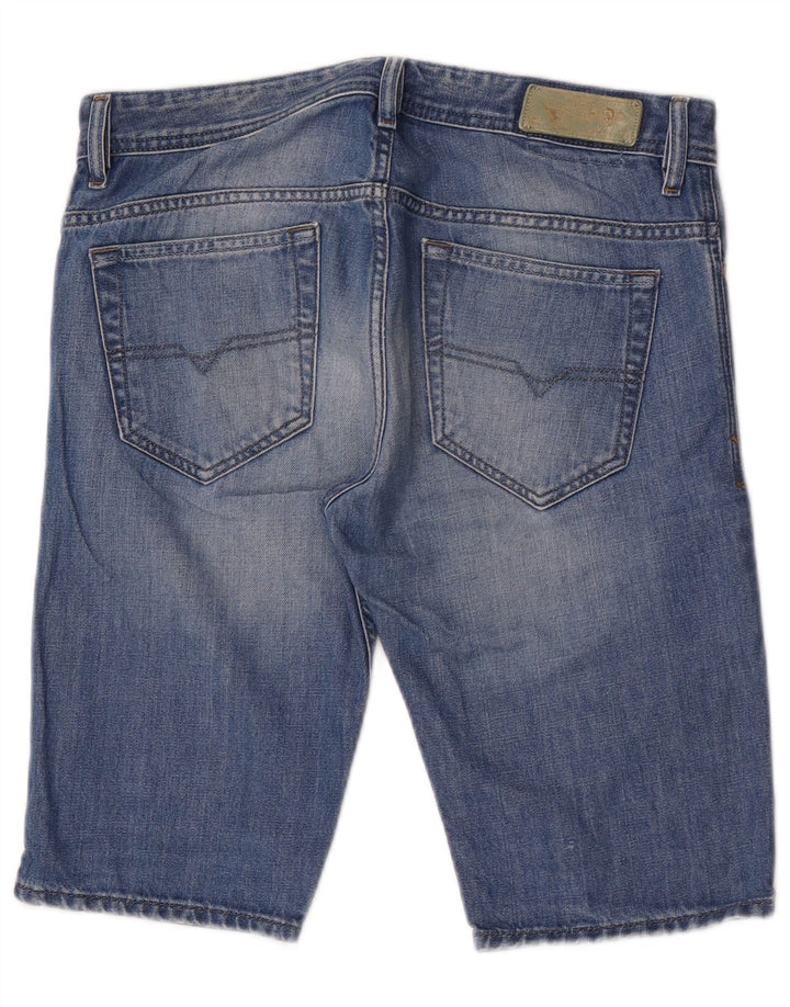 Pantaloncini di jeans da uomo Diesel W29 cotone blu medio