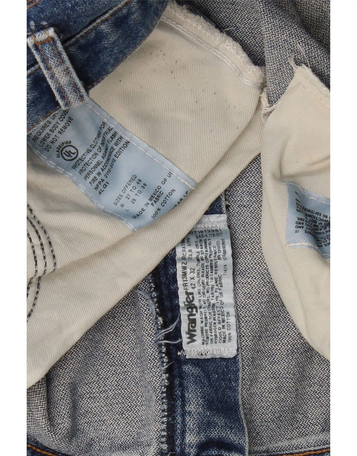 WRANGLER Mens Denim Shorts W42 2XL Blue Cotton Vintage Wrangler and Second-Hand Wrangler from Messina Hembry 