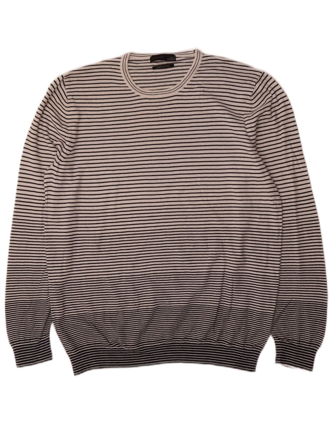 Maglione maglione girocollo autografo da donna Marks & Spencer UK 16 grande bianco