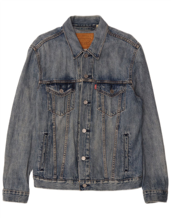 Giacca di jeans da uomo Levi's UK 38 Cotone blu medio