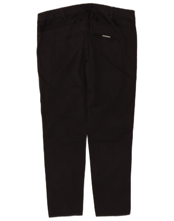 Pantaloni cropped da donna Guess W30 L25 cotone nero