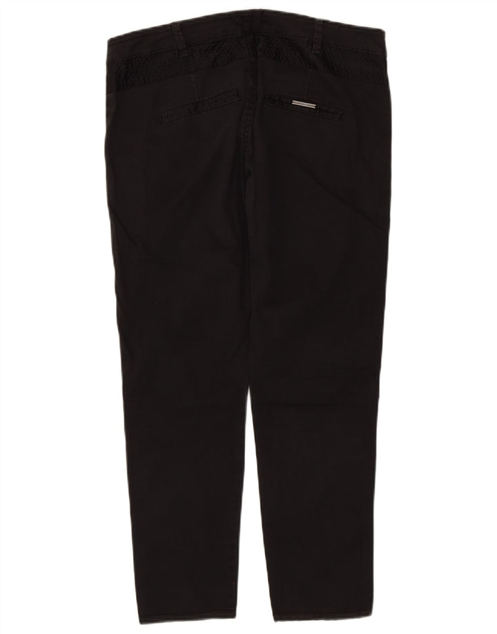 Pantaloni cropped da donna Guess W30 L25 cotone nero