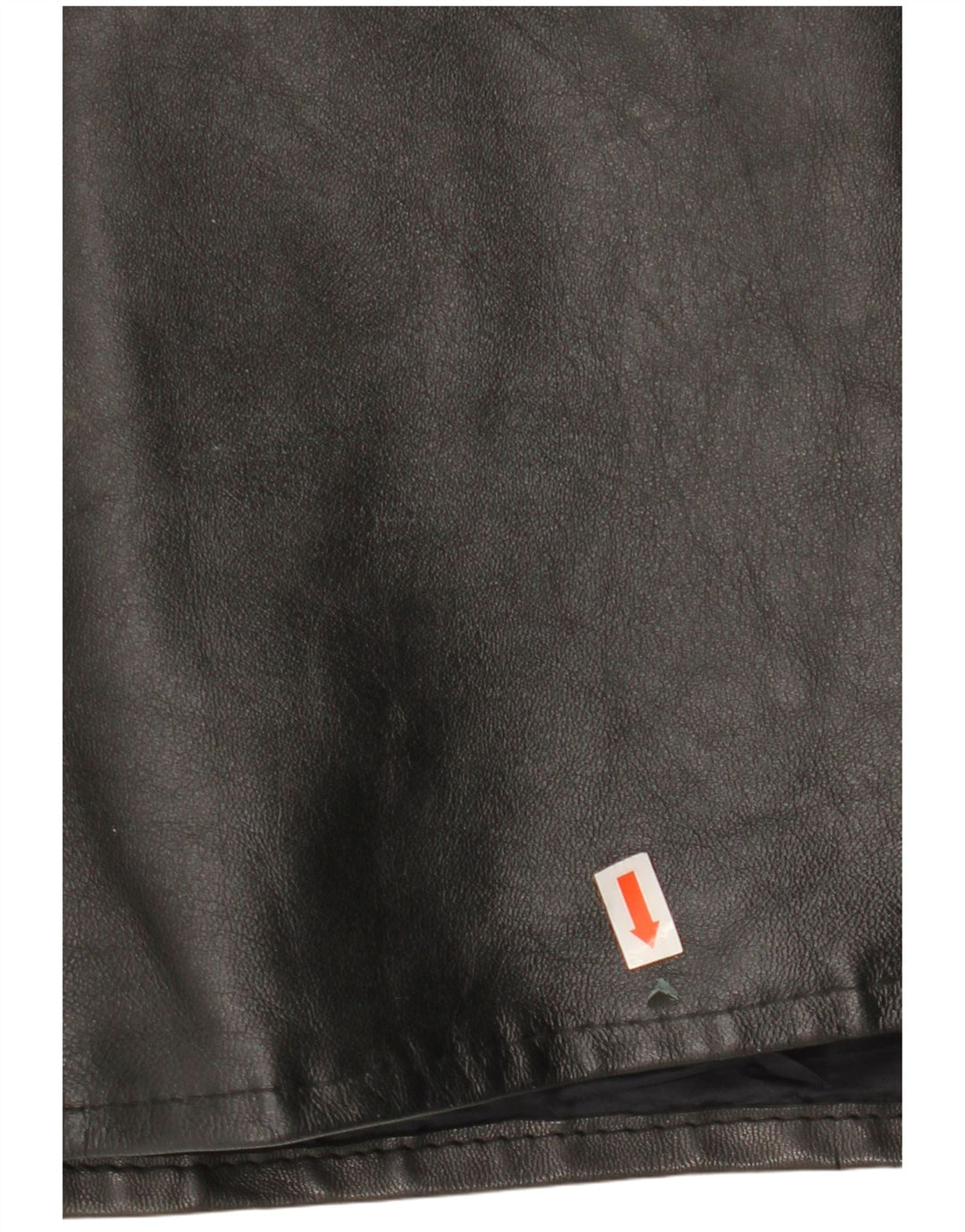 Gilet in pelle da uomo VINTAGE UK 40 grande nero