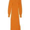 Abito maxi maglione Zara da donna UK 8 piccolo in viscosa arancione