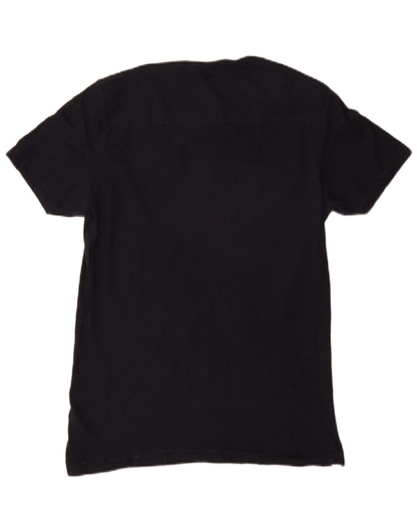 T-shirt da uomo French Connection Top in cotone blu navy medio