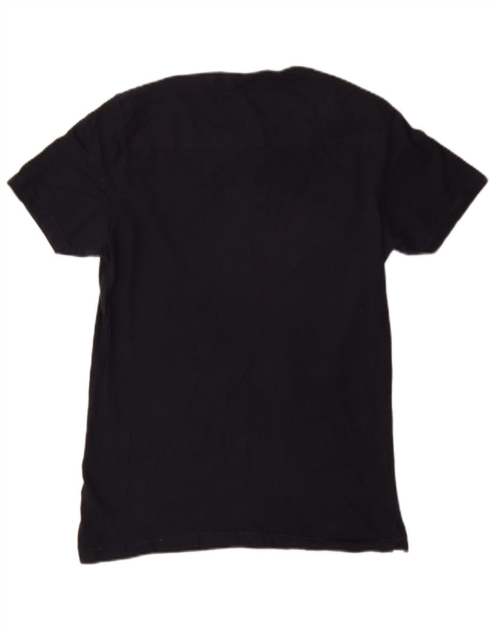 T-shirt da uomo French Connection Top in cotone blu navy medio