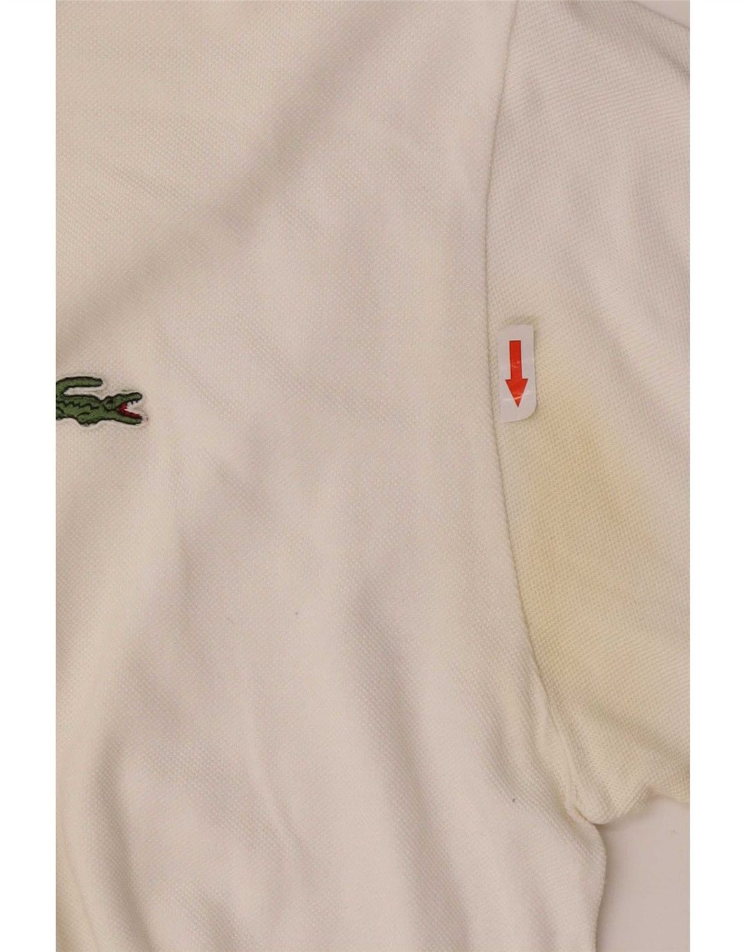 Polo da uomo Lacoste taglia 5 grande in cotone bianco