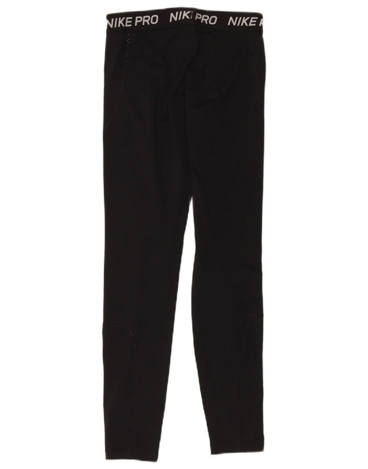 Leggings grafici da donna Nike UK 10 piccoli poliestere nero