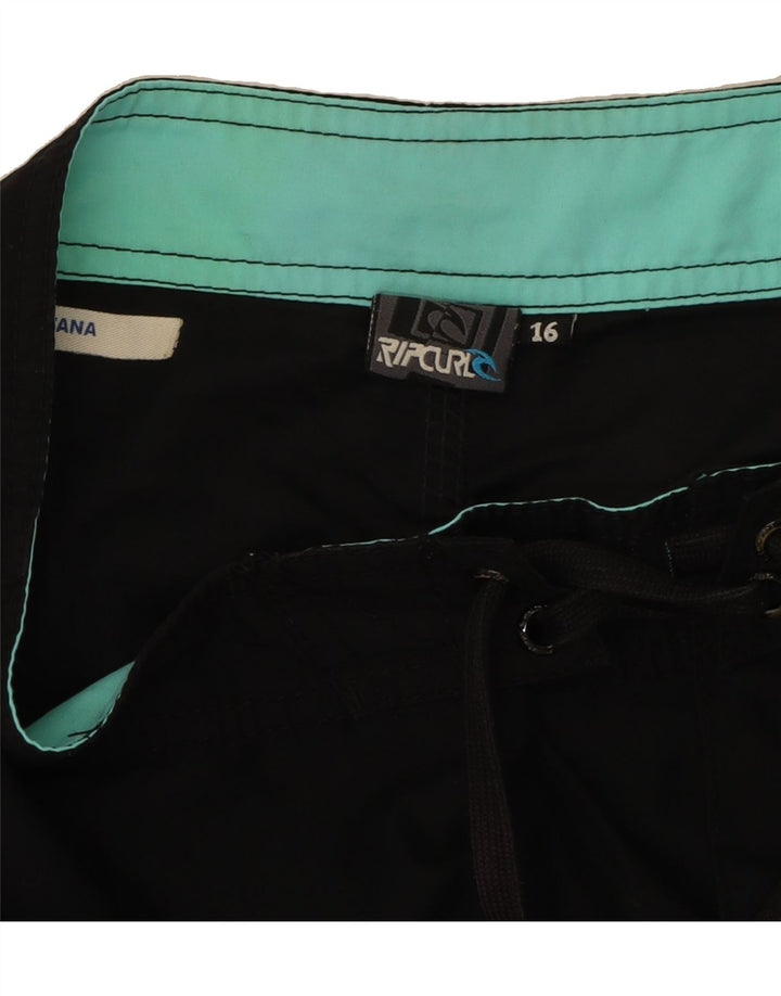 RIP CURL Boys Graphic Swimming Shorts 15-16 Years  Black Vintage Rip Curl and Second-Hand Rip Curl from Messina Hembry 