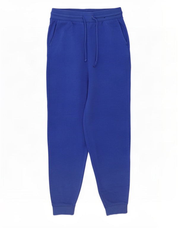 Pantaloni da tuta da donna Marks & Spencer Joggers UK 10 Small Blu Cotone