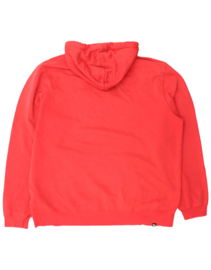 Felpa con cappuccio da uomo Puma XL rossa in cotone