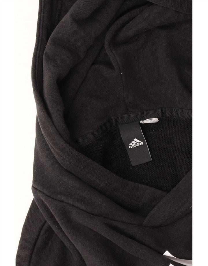 Felpa con cappuccio grafica da uomo Adidas Small nera