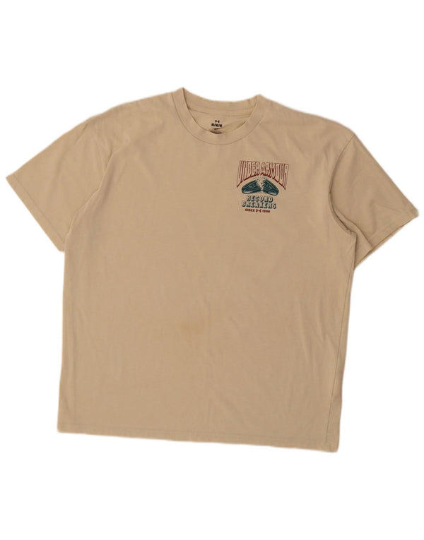 T-shirt grafica da uomo Under Armour in cotone beige medio