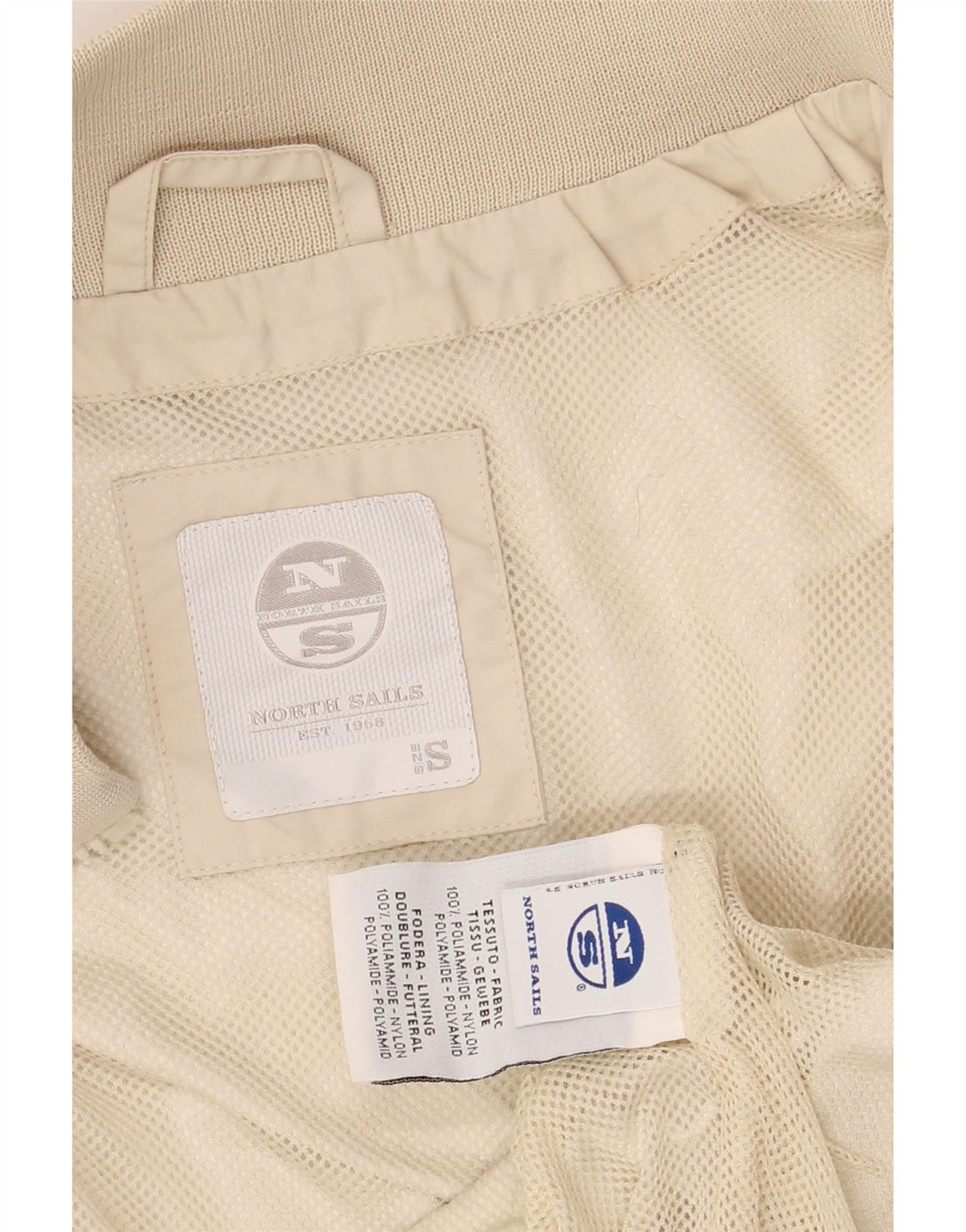 Giubbotto bomber da donna NORTH SAILS UK 10 Small Beige Poliammide