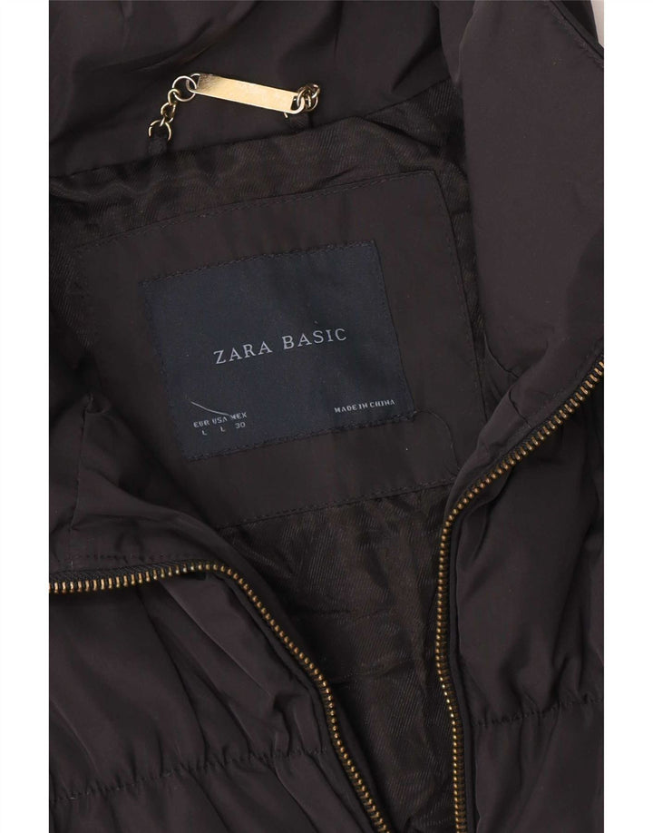 Giacca imbottita da donna Zara UK 14 grande blu navy