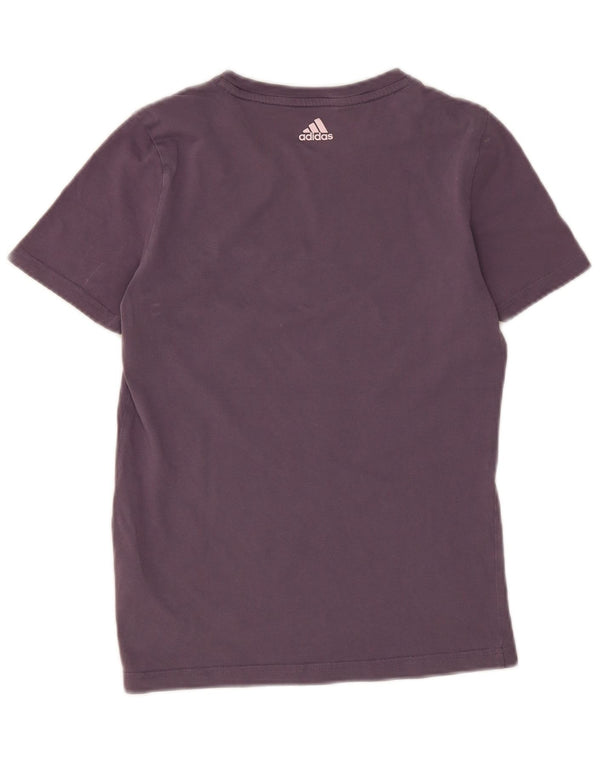 Maglietta grafica Adidas per bambina 13-14 anni in cotone viola