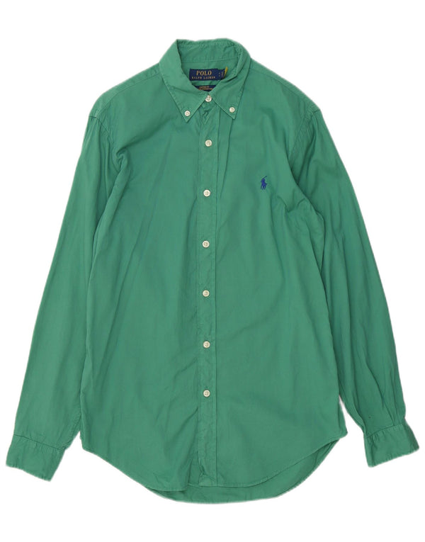 Camicia Polo Ralph Lauren da uomo su misura piccola in cotone verde