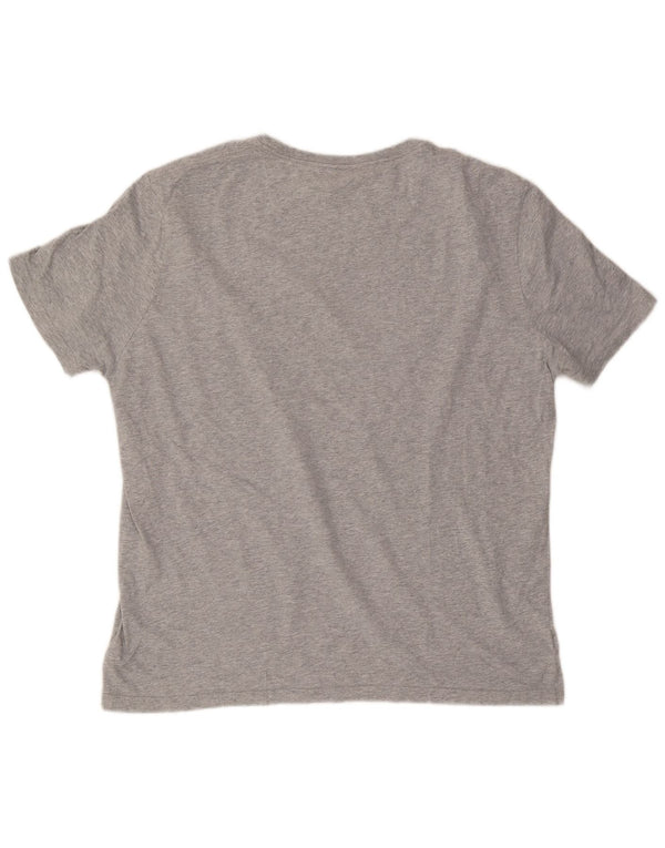 T-shirt grafica da uomo CANTERBURY Top 2XL cotone chiazzato grigio