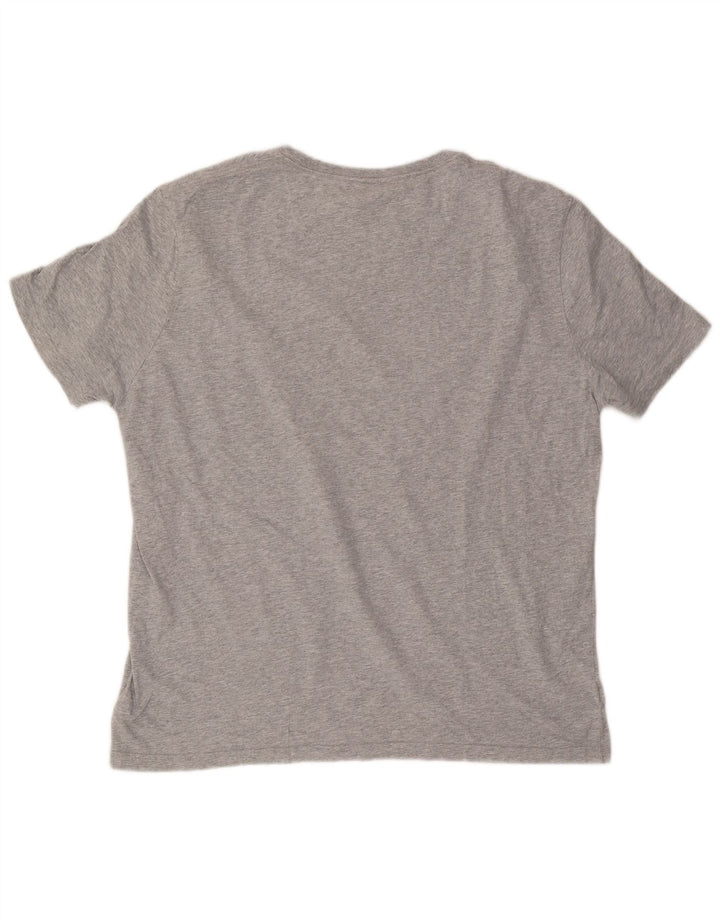 T-shirt grafica da uomo CANTERBURY Top 2XL cotone chiazzato grigio