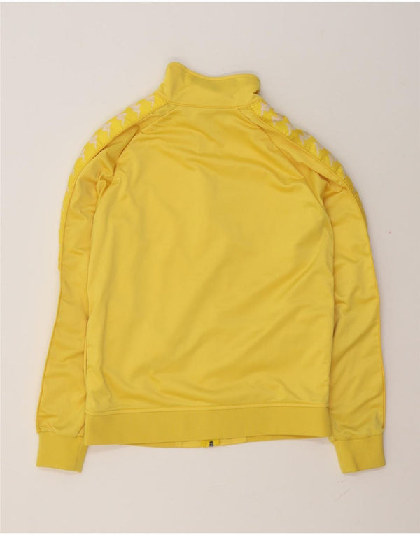 Giacca da tuta grafica da uomo Kappa in poliestere giallo medio