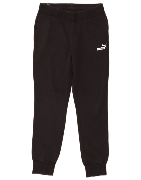 Pantaloni da tuta da donna Puma Joggers UK 12 Medium Black Cotton