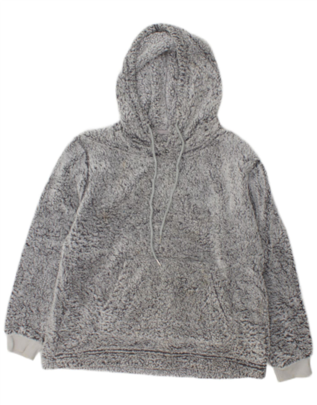 Maglione in pile con cappuccio da donna John Lewis UK 14 Poliestere grigio medio