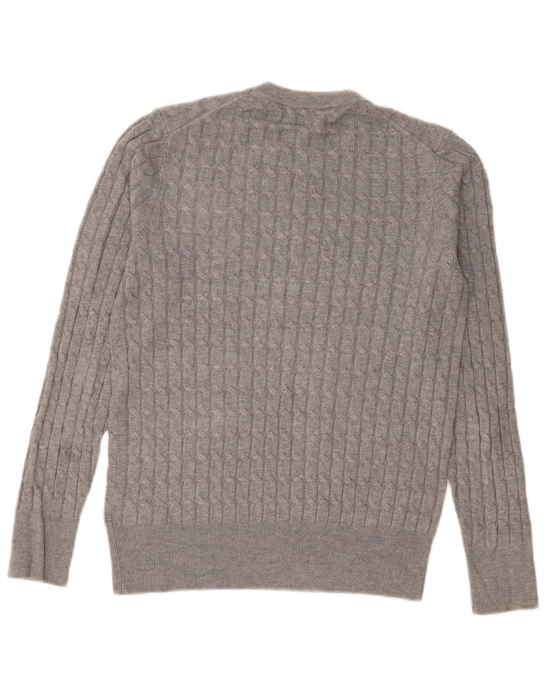 Maglione Zara da uomo girocollo in viscosa grigio medio