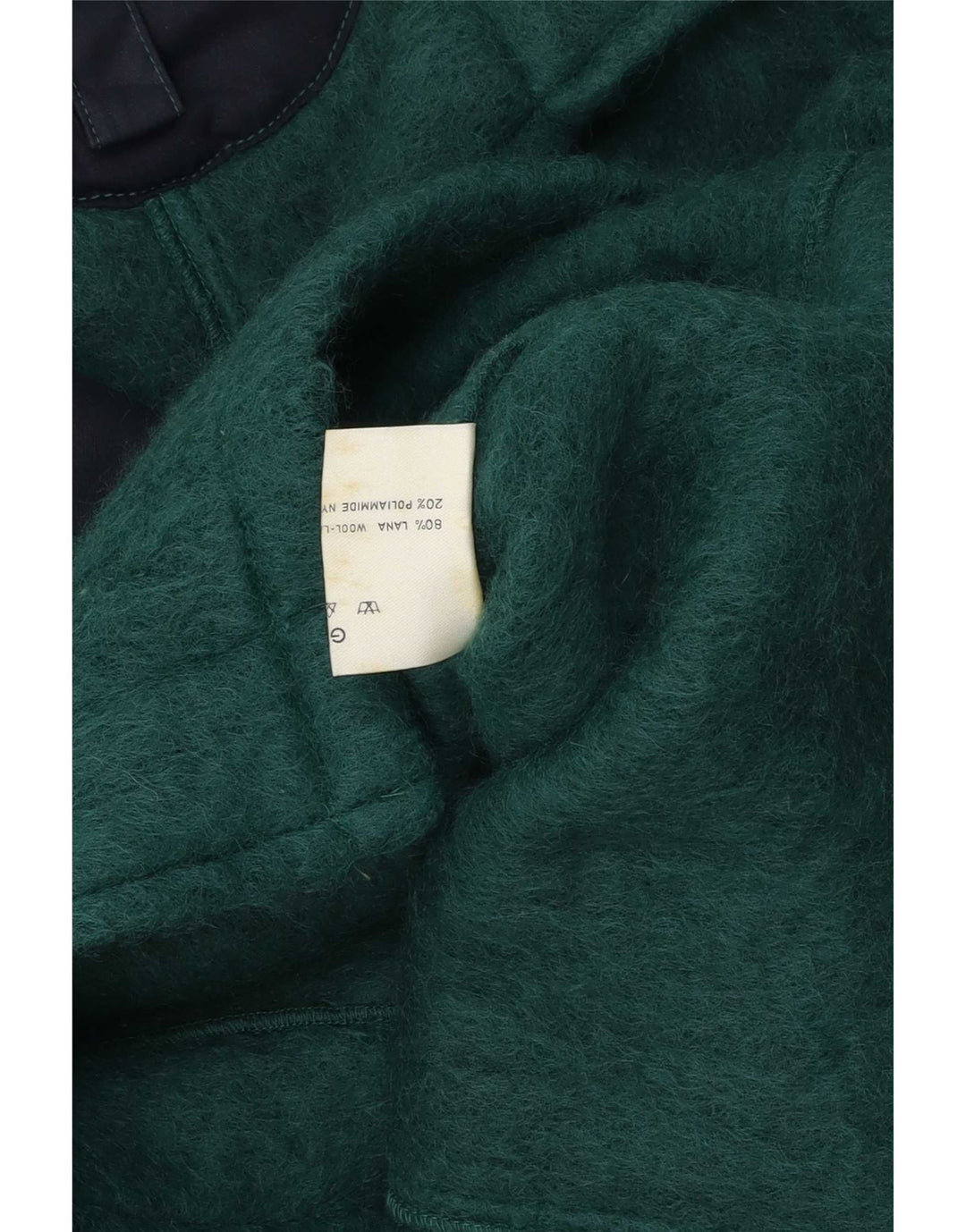 Giacca da donna vintage UK 14 lana verde medio classica