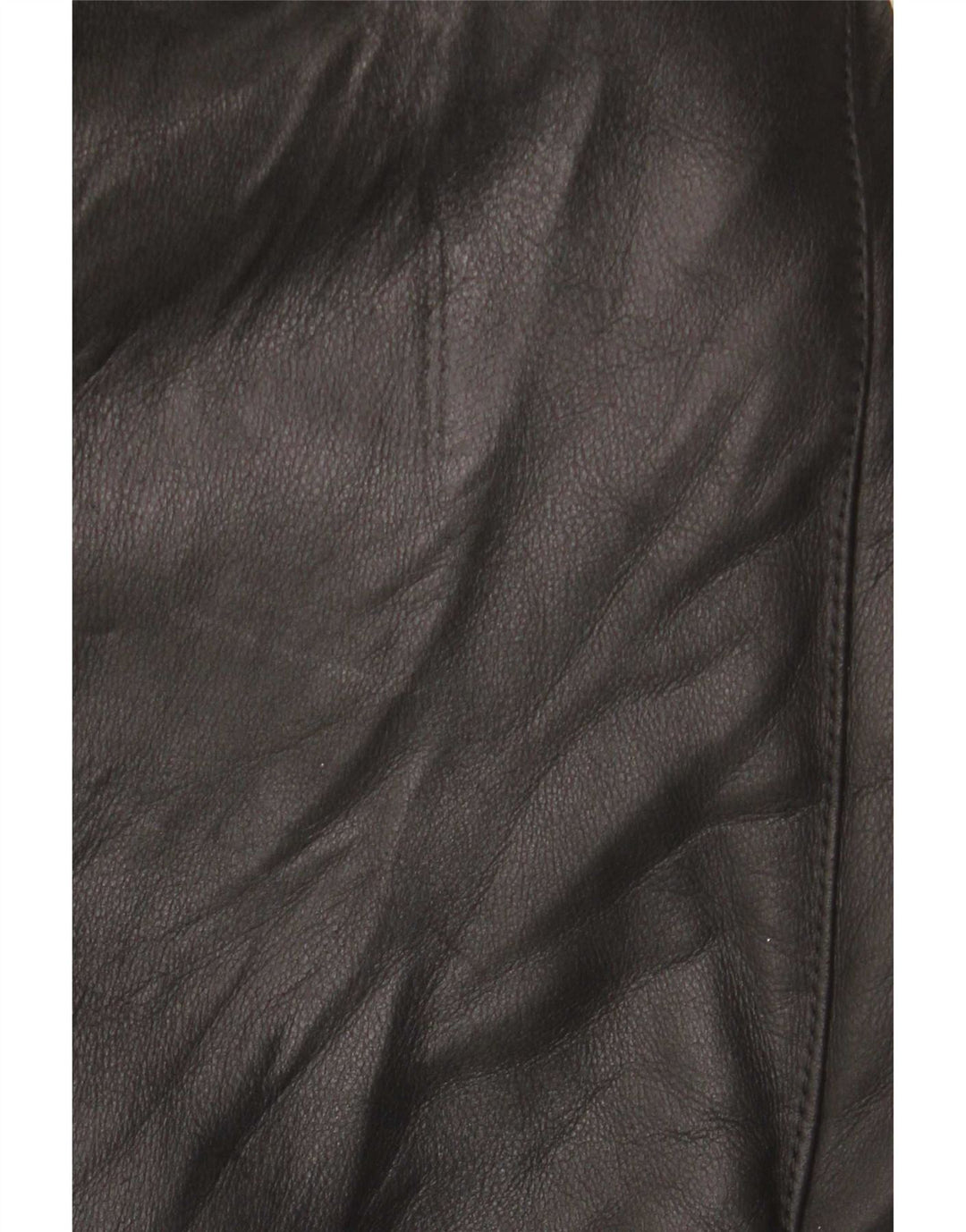 Cappotto in shearling vintage da donna UK 12 in pelle nera media