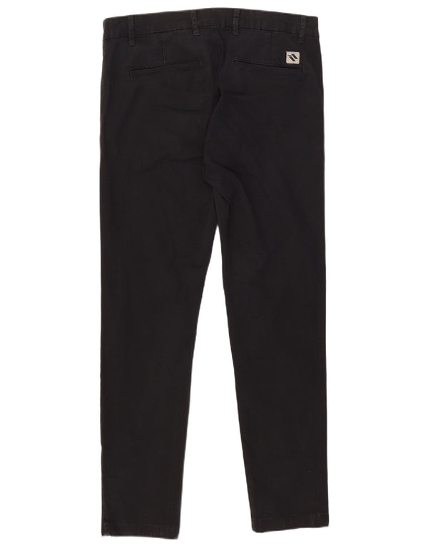 Pantaloni chino slim da uomo Zara EU 42 Large W32 L30 neri