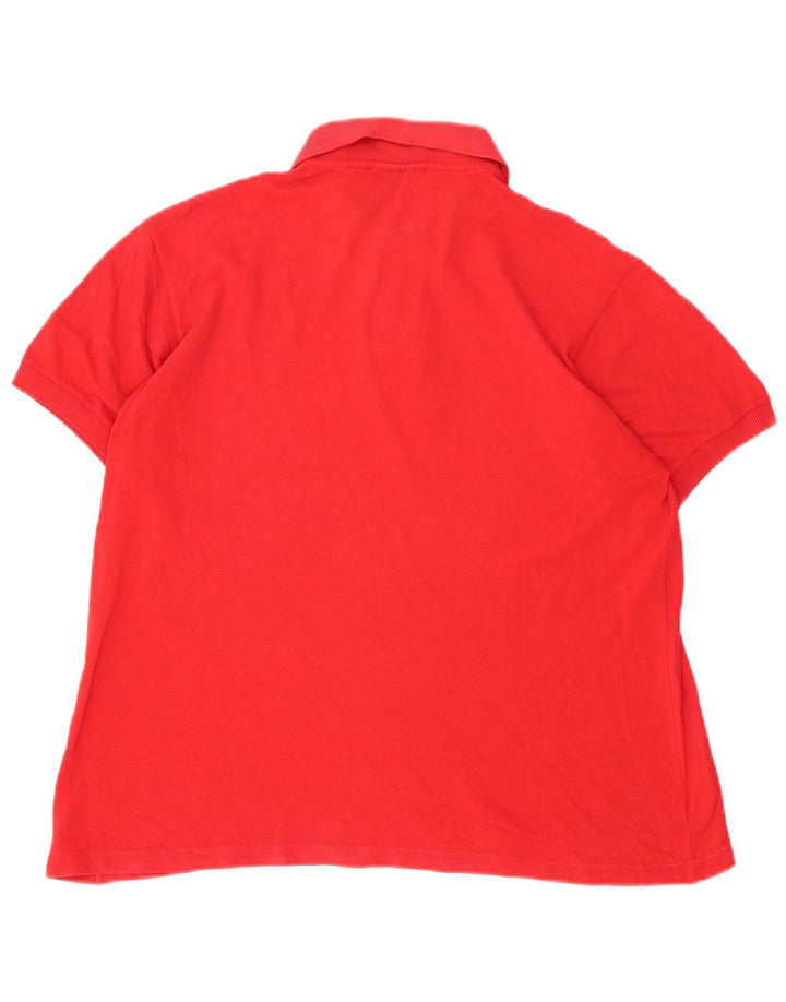 Polo da uomo Lacoste taglia 5 grande in cotone rosso