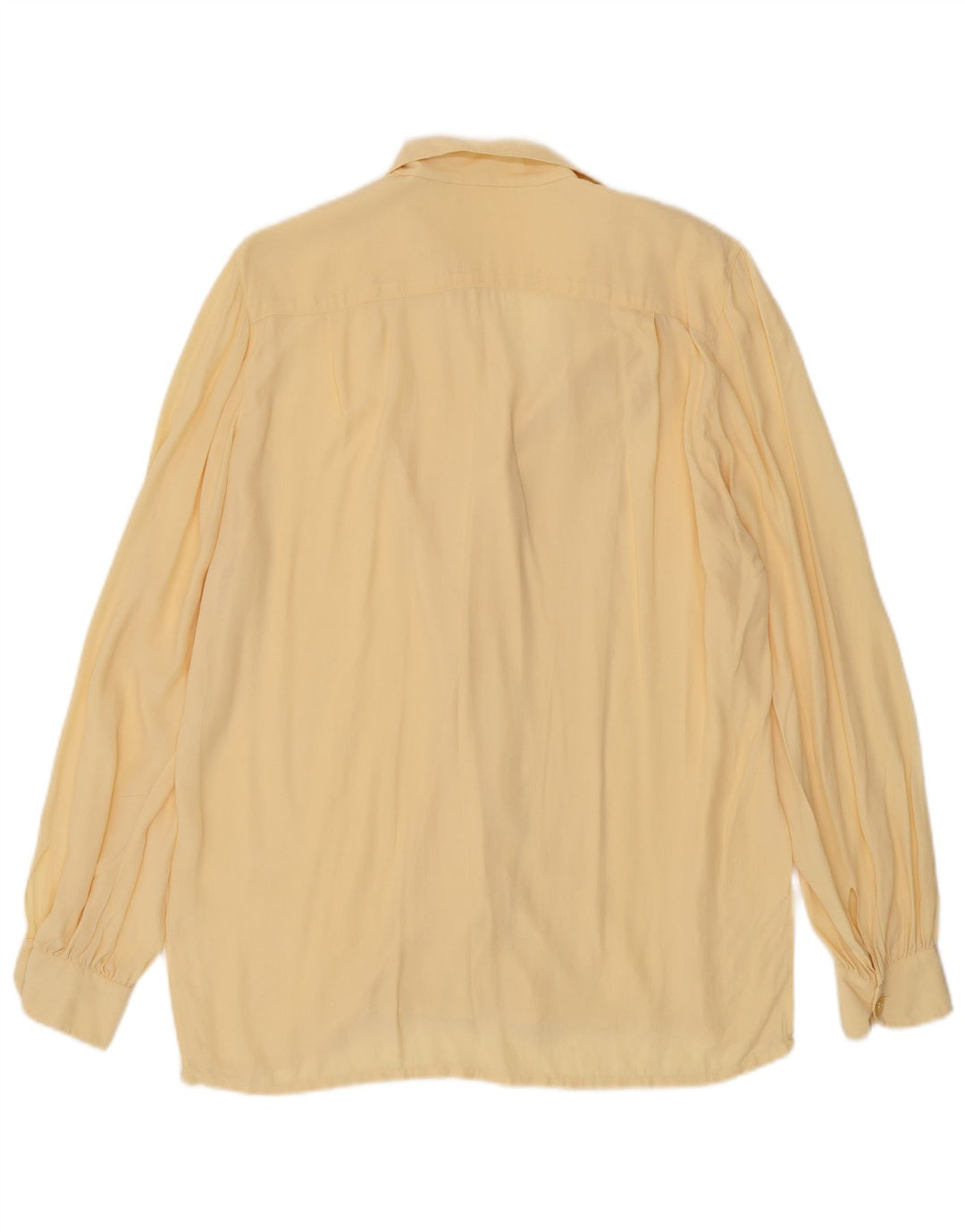 Camicia vintage da donna UK 16 grande gialla