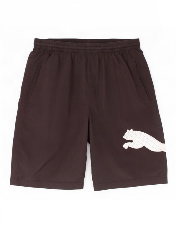 Pantaloncini sportivi grafici Puma da ragazzo 13-14 anni neri
