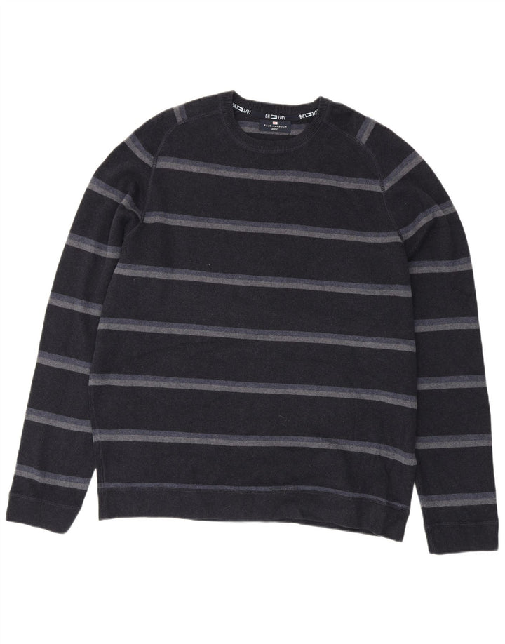 Maglione maglione girocollo da uomo Marks & Spencer blu Harbour 2XL nero