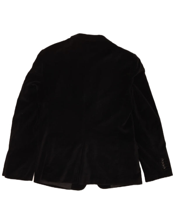 Calliope Giacca Blazer in Velluto da Uomo a 2 Bottoni IT 52 XL Cotone Nero