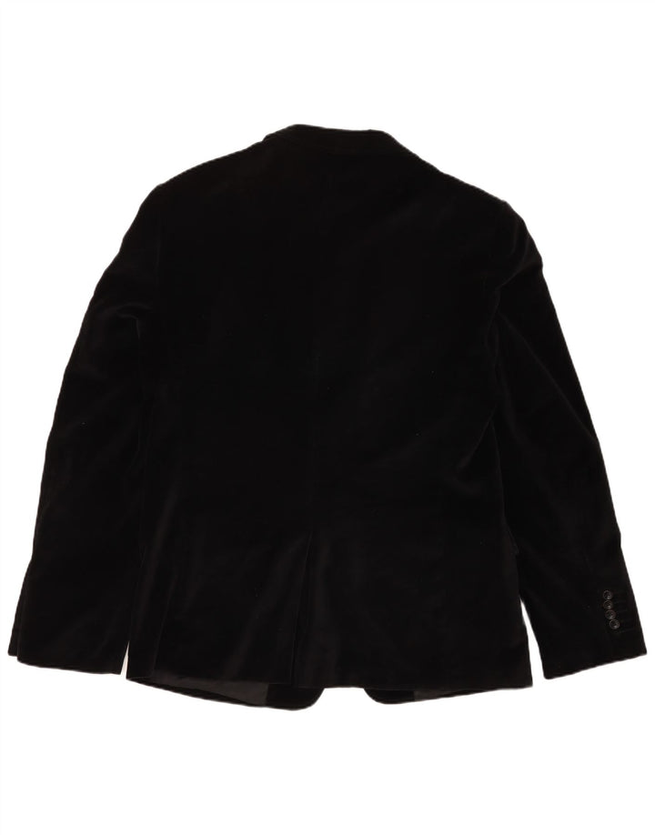 Calliope Giacca Blazer in Velluto da Uomo a 2 Bottoni IT 52 XL Cotone Nero