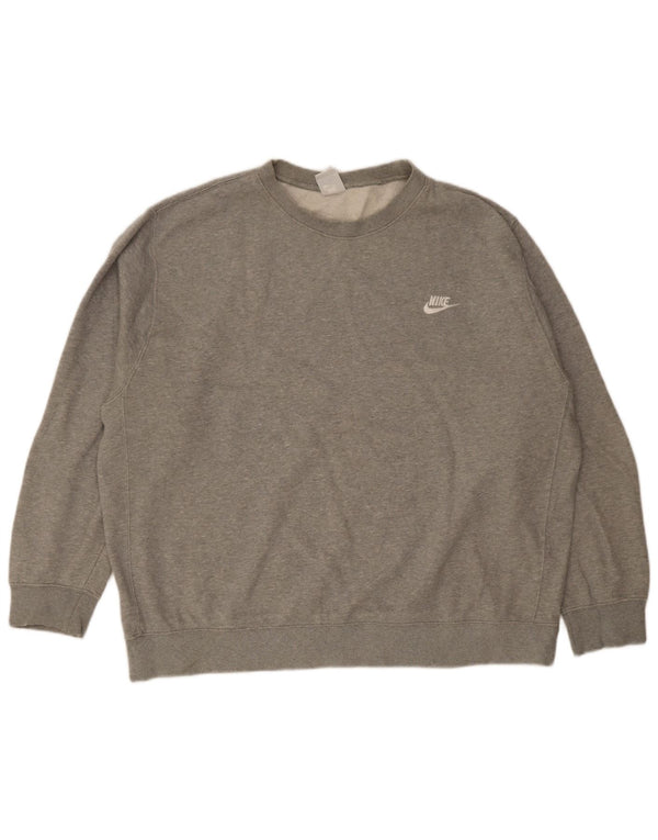 Felpa Nike Uomo Maglione 2XL Cotone chiazzato grigio