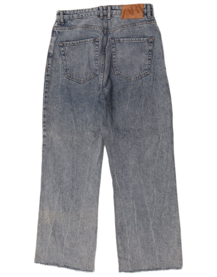 Jeans larghi da donna Zara EU 38 piccoli W28 L27 blu