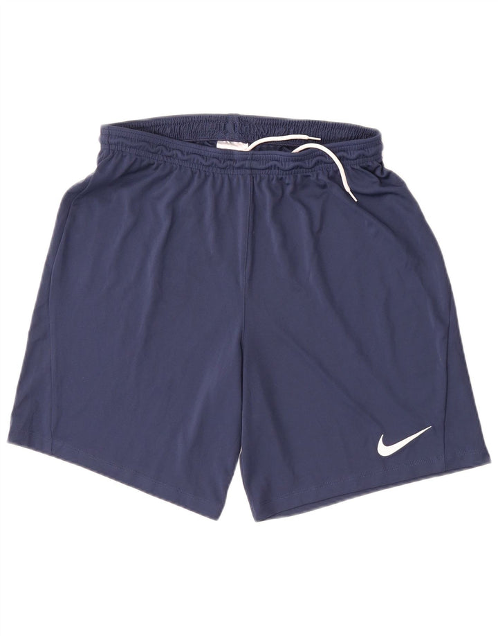 Pantaloncini sportivi Nike Dri Fit Slim Fit da uomo, grandi, in poliestere blu navy