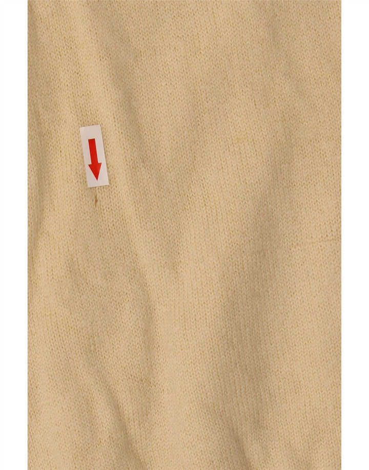 Maglione corto da donna Gran Sasso con collo alto UK 10 piccolo Beige