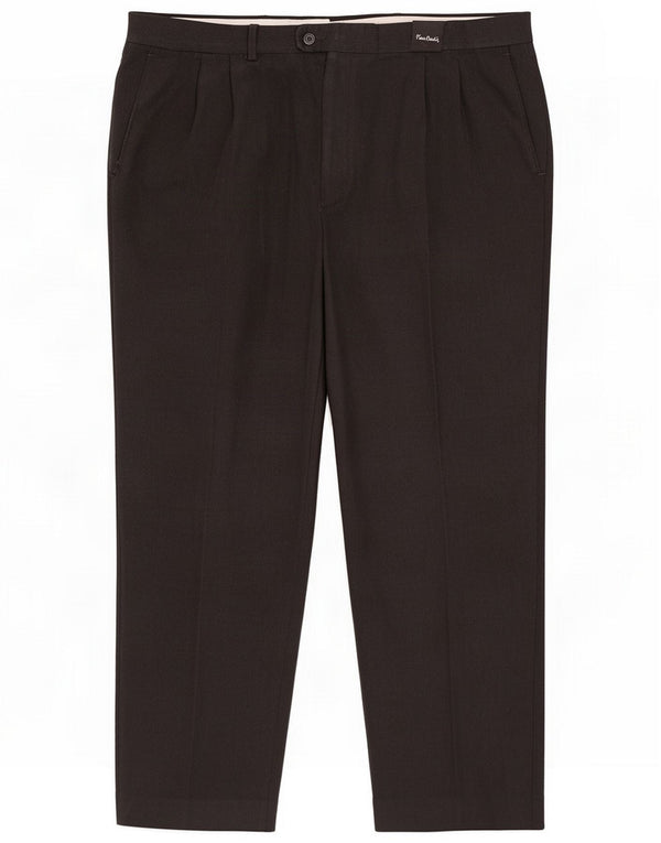 Pierre Cardin Pantaloni da abito con pegging da uomo IT 54 2XL W42 L31 Grigio
