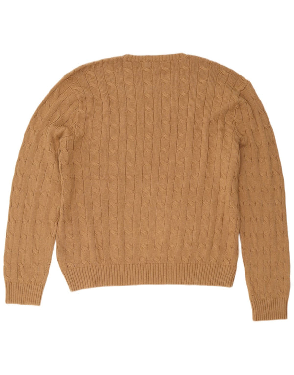 Polo Ralph Lauren Maglione girocollo da uomo 2XL in cotone beige