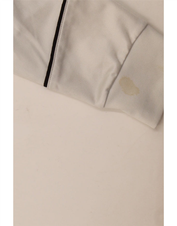 Giacca da tuta da uomo Adidas UK 36/38 Small Poliestere bianco