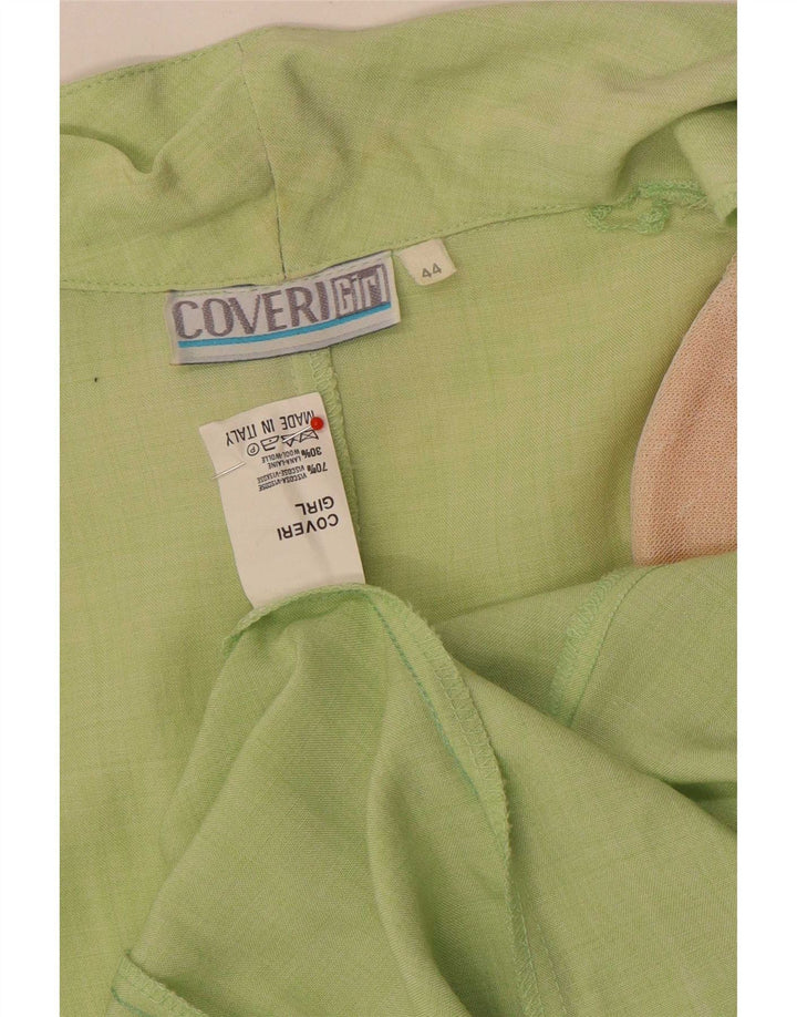 Giacca Blazer 1 Bottone Donna Coveri IT 44 Viscosa Verde Medio