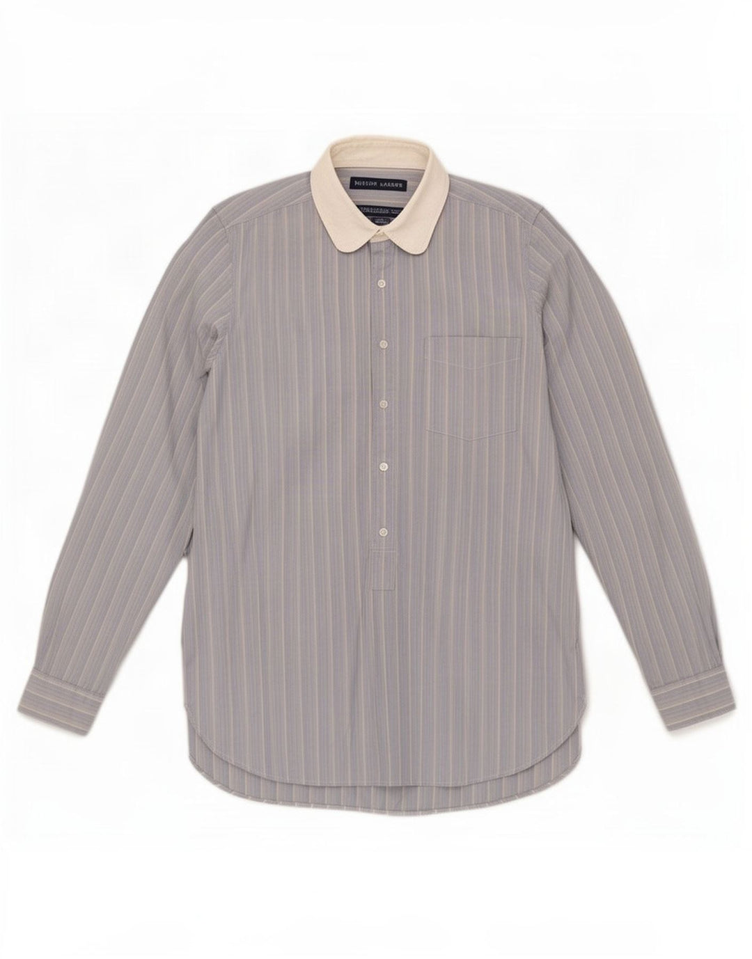 Camicia pullover da donna Ralph Lauren US 6 cotone a righe blu medio